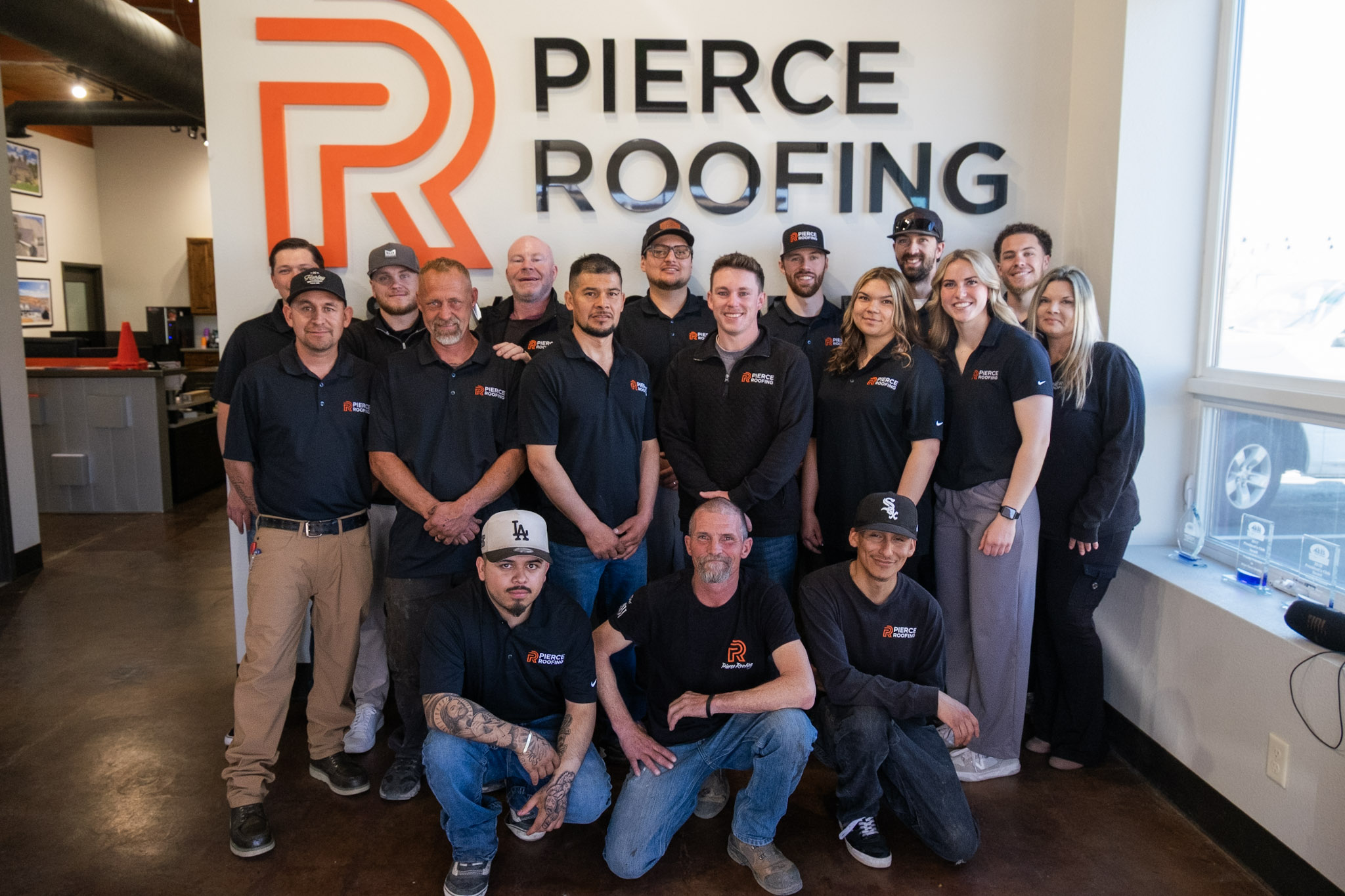 pierce roofing team