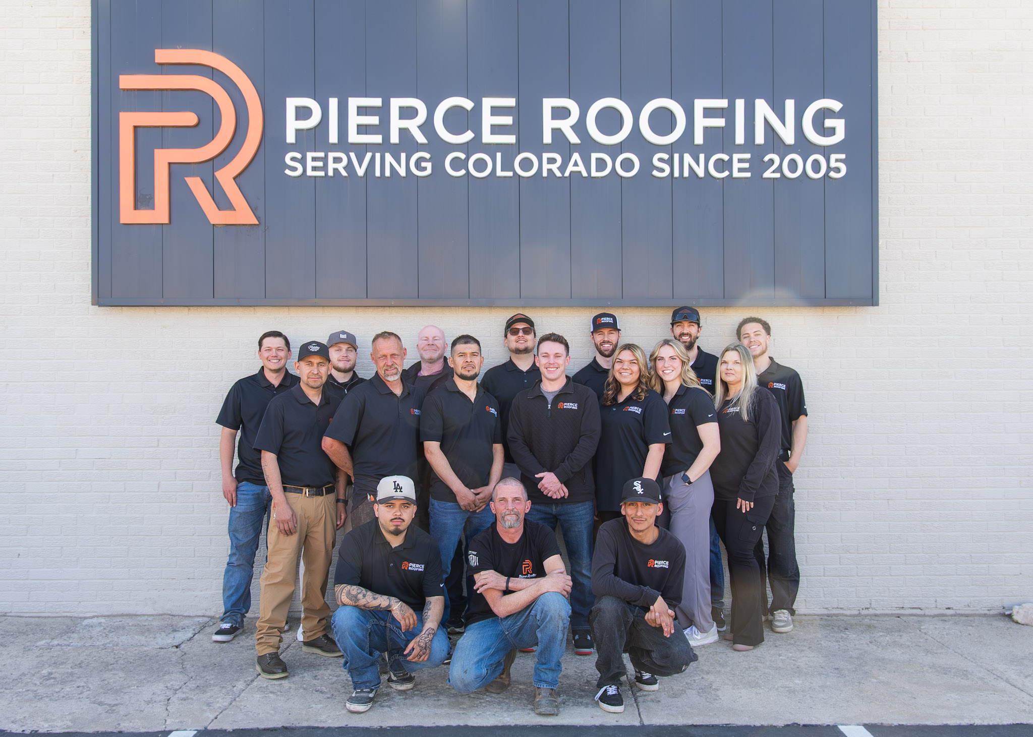 pierce roofing team